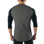 Personalized-Cross-Print-Gym-Bodybuilding-Clothing-Sport-Three-Quarter-Sleeves-Cotton-Shirt-Mens-Fitness-Running-Workout